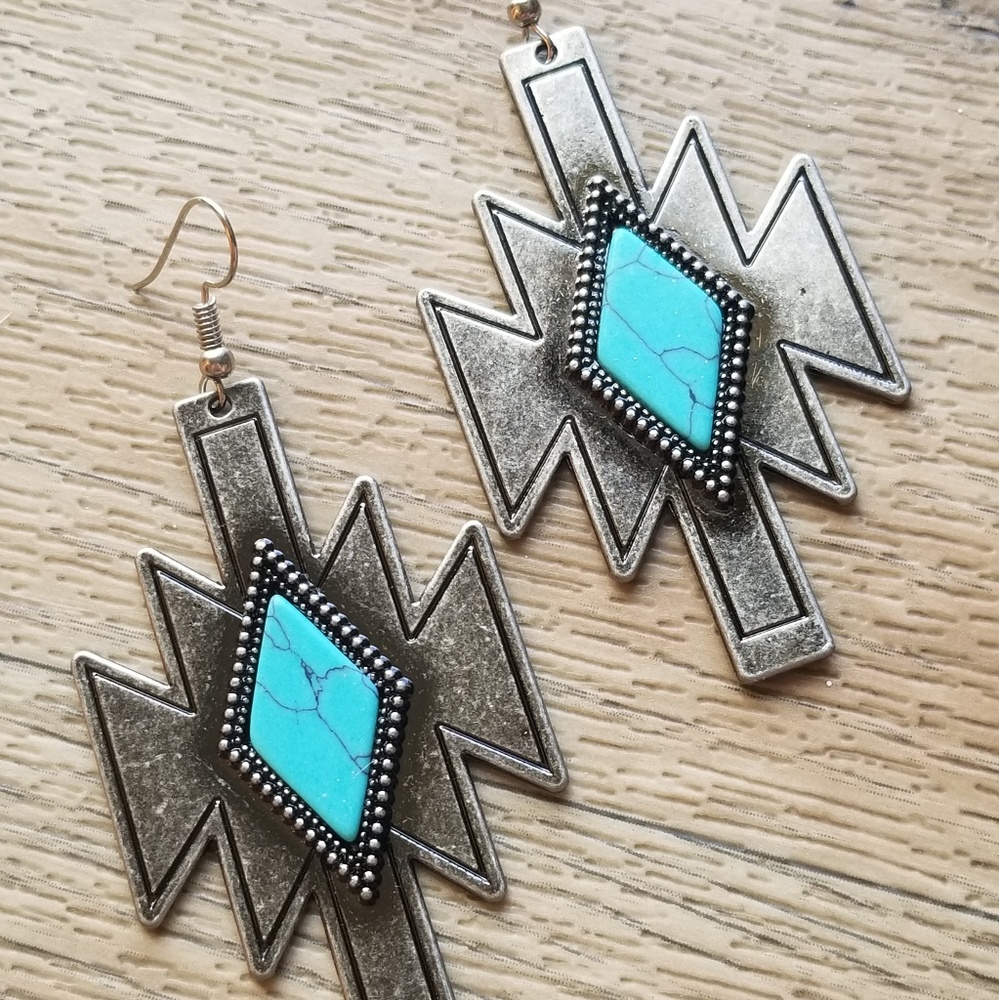 Aztec  Turquoise earrings